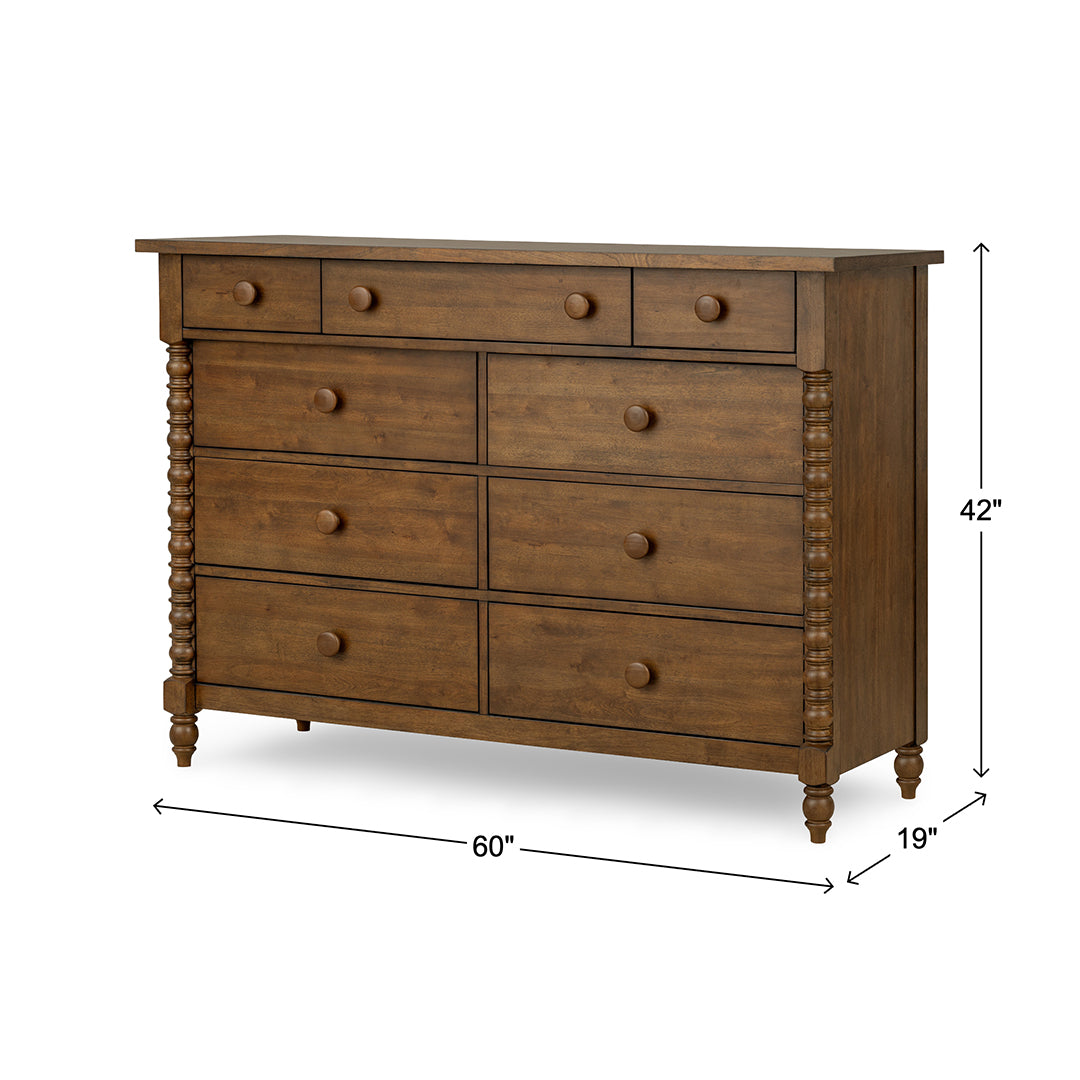 Lake House Dresser from Legacy Classic Furniture in Veneer - Brown finish