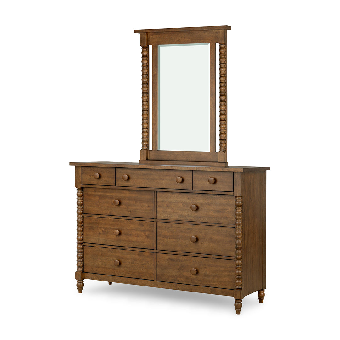 Lake House Dresser from Legacy Classic Furniture in Veneer - Brown finish