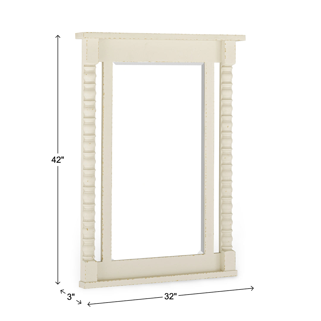 Lake House Mirror from Legacy Classic Furniture in Veneer - White finish