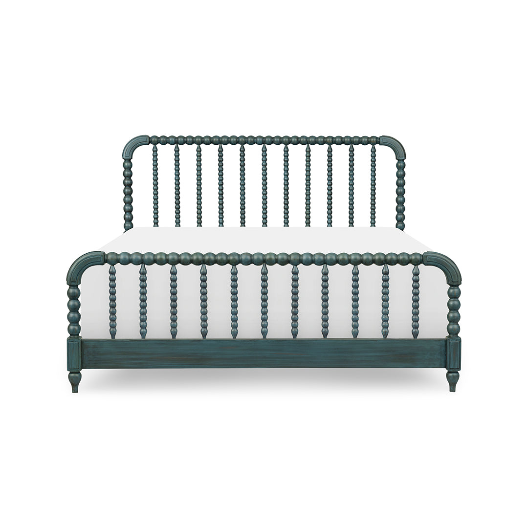 Lake House Blue Spindle Bed from Legacy Classic Furniture in Queen Veneer - Blue finish