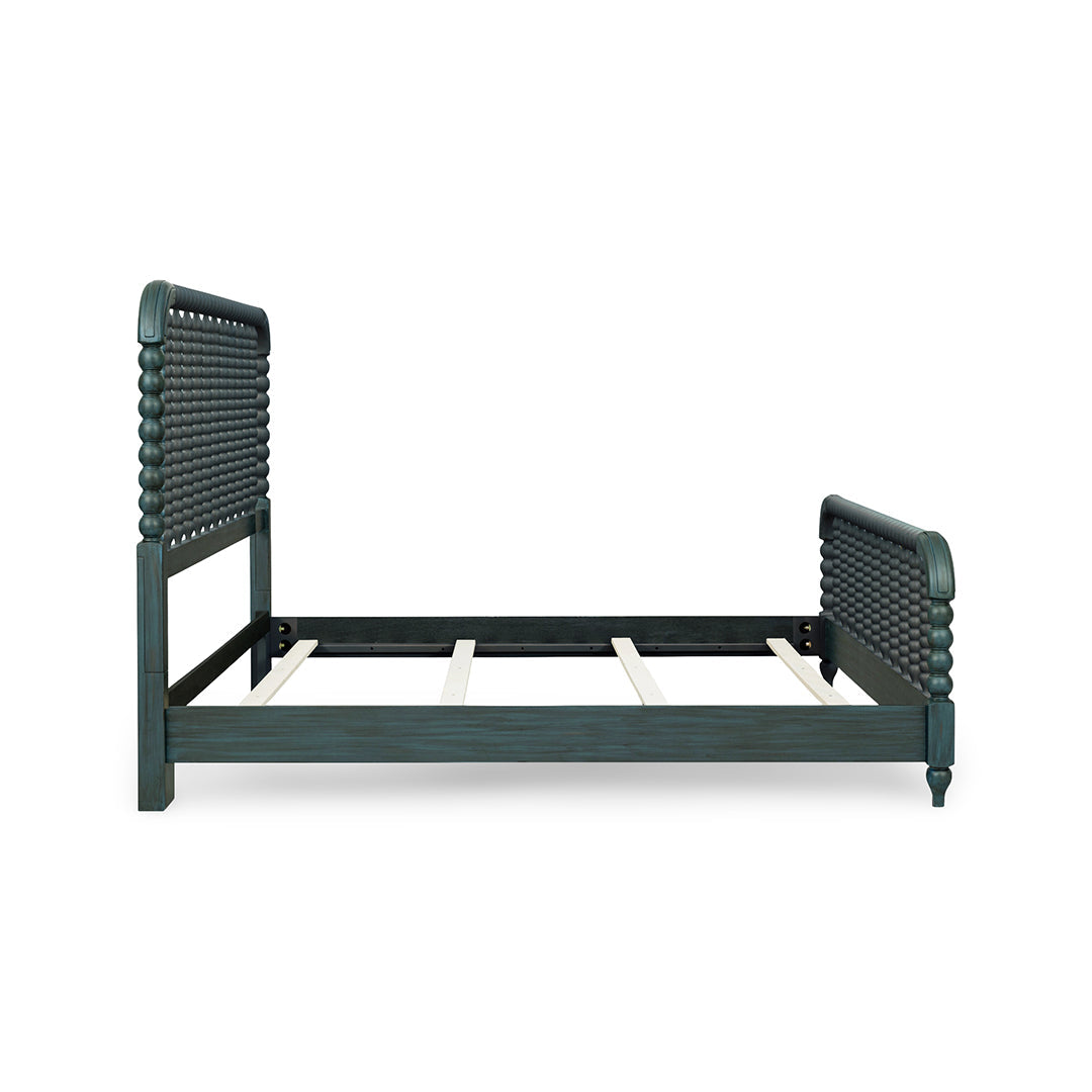 Lake House Blue Spindle Bed from Legacy Classic Furniture in Queen Veneer - Blue finish