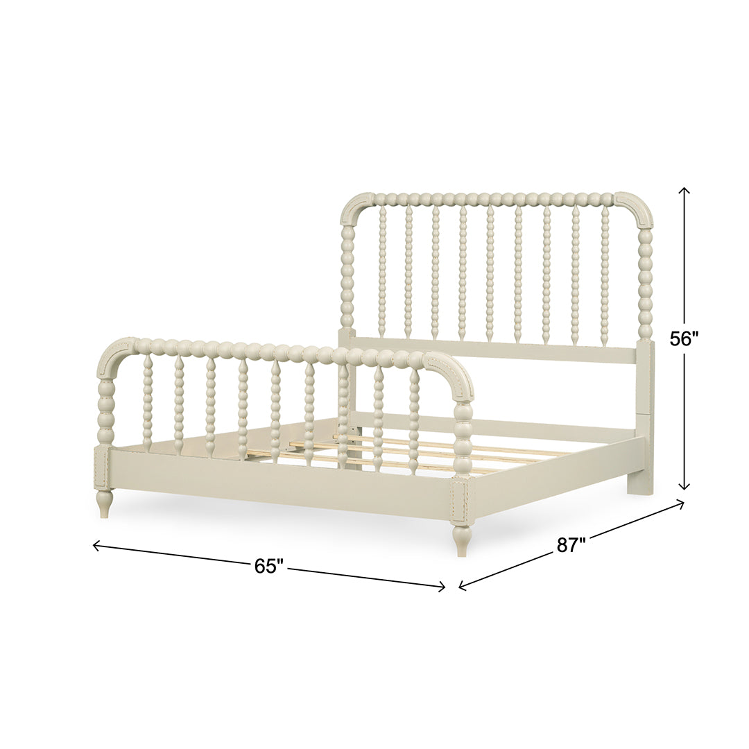 Lake House White Spindle Bed from Legacy Classic Furniture in Queen Veneer - White finish