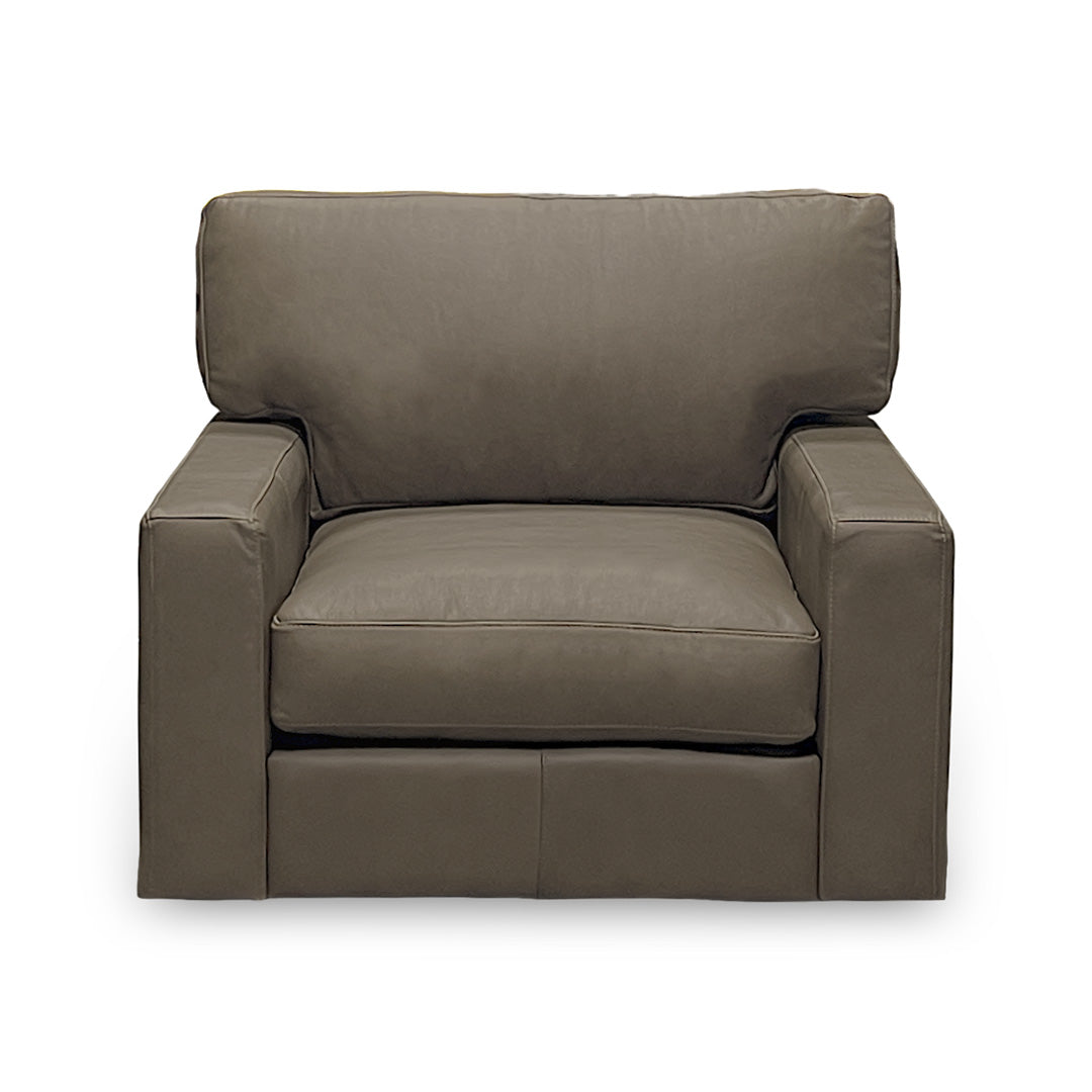 Layla Leather Swivel Chair