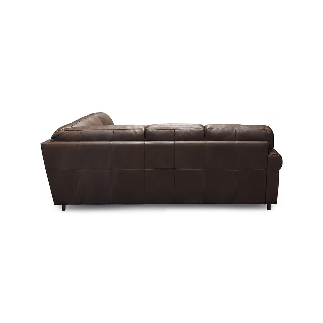 Livorno Leather Sectional I with Ottoman