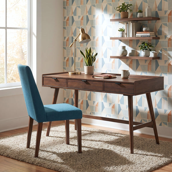 Lyncott Desk with Chair from Signature Design by Ashley - Blue finish