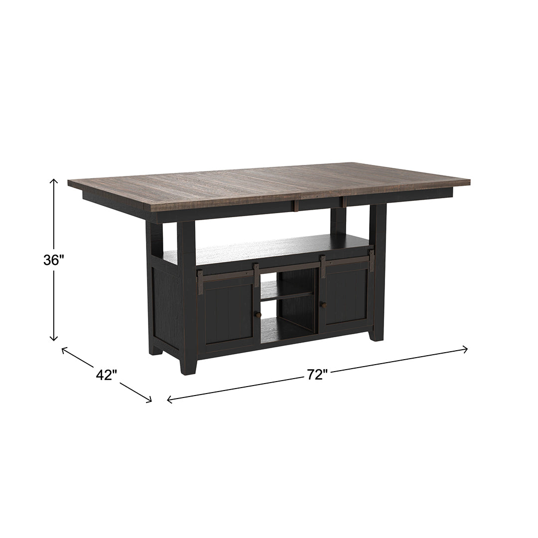 Madison County High-Low Table - Black