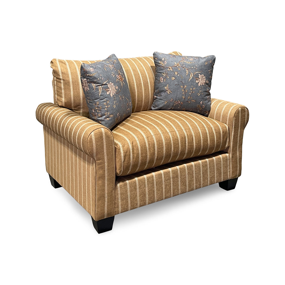 Meadowlark Chair and a Half from Michael Nicholas Designs in Brown Chenille, Made in USA