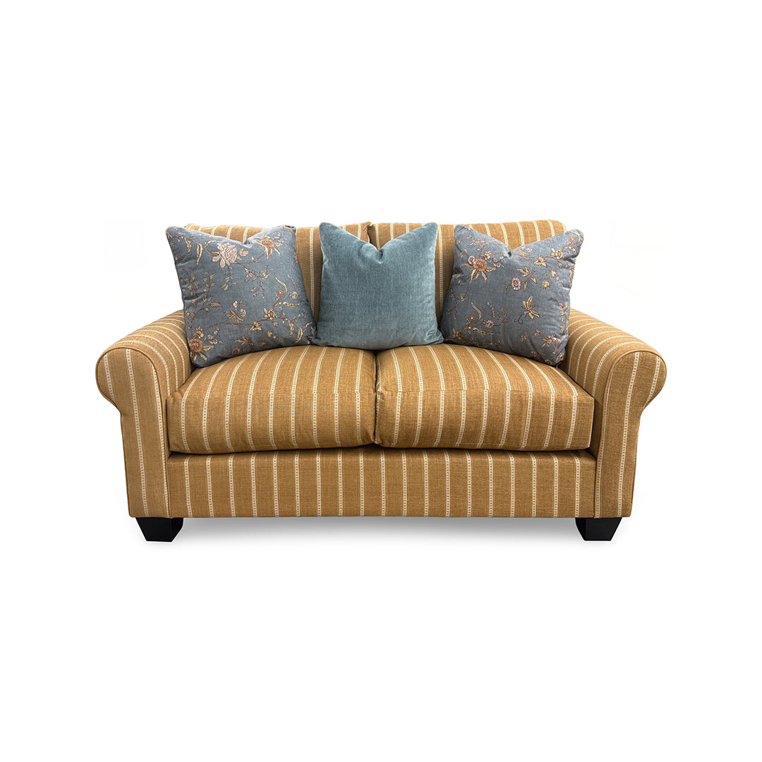 Meadowlark Loveseat from Michael Nicholas Designs in Brown Chenille, Made in USA - Alternate angle