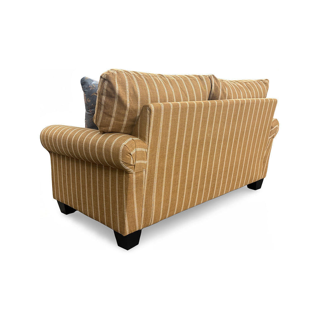 Meadowlark Loveseat from Michael Nicholas Designs in Brown Chenille with Accent Pillows, Hardwood Frame, Made in USA - Additional view 4