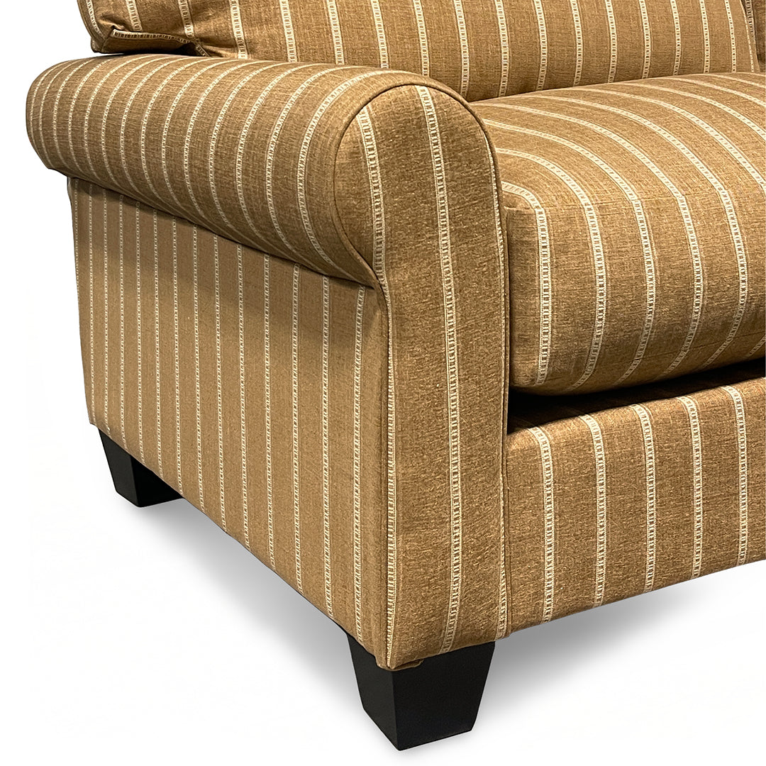 Meadowlark Loveseat from Michael Nicholas Designs in Brown Chenille with Accent Pillows, Hardwood Frame, Made in USA - Additional view 10