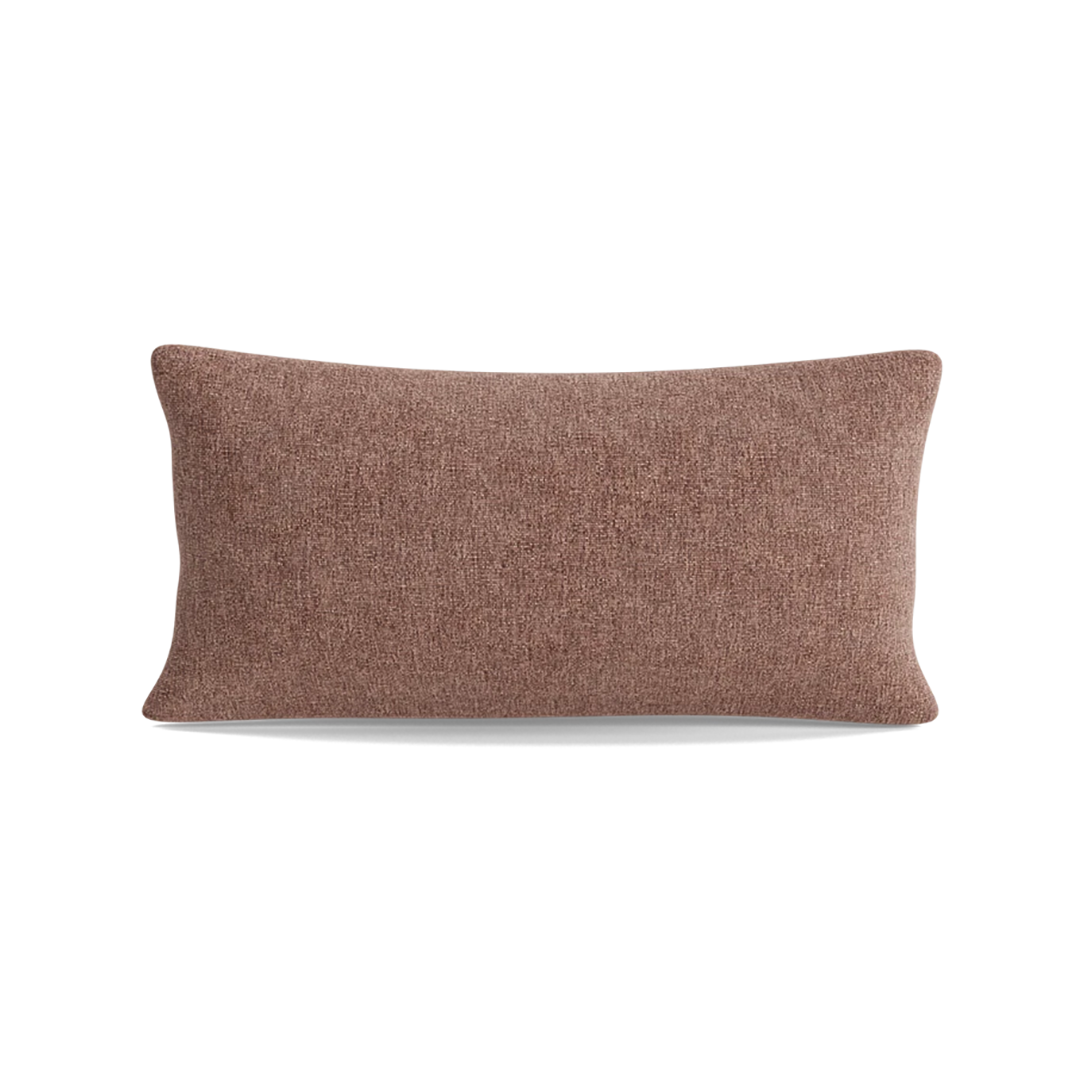 Joybird mauve pink lumbar accent throw pillow