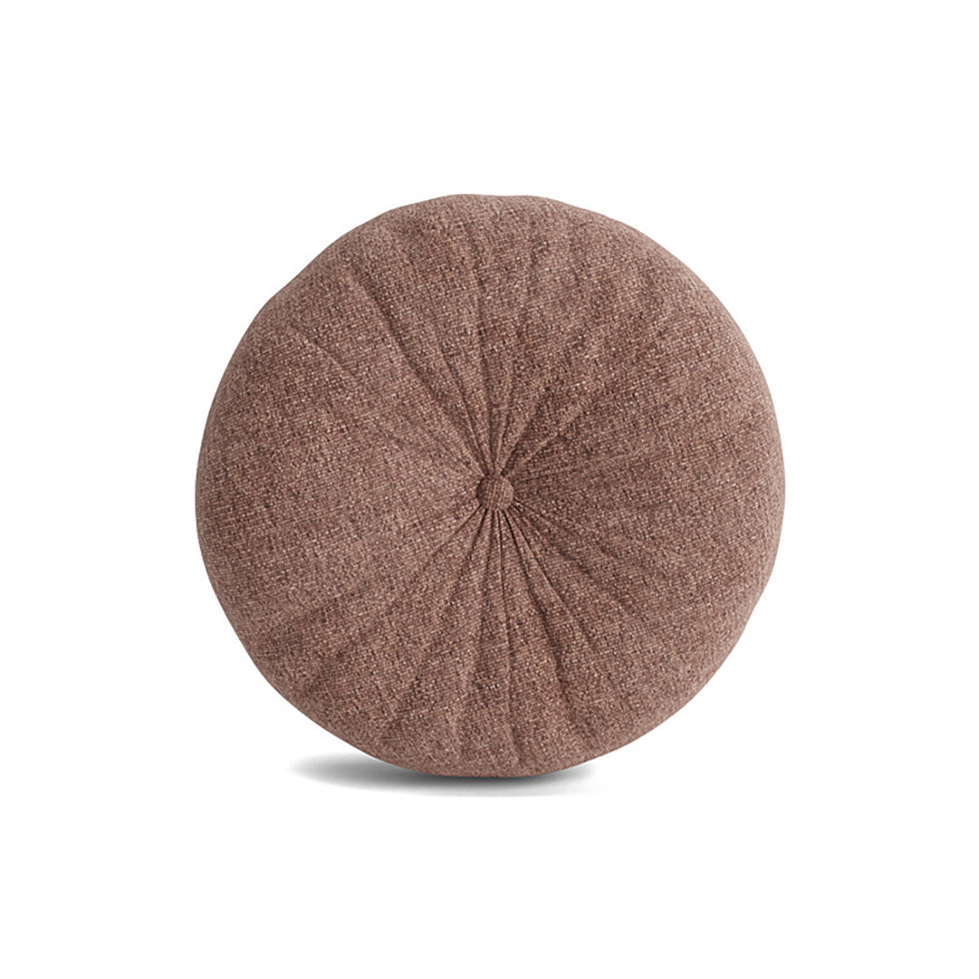 Joybird mauve pink round accent throw pillow