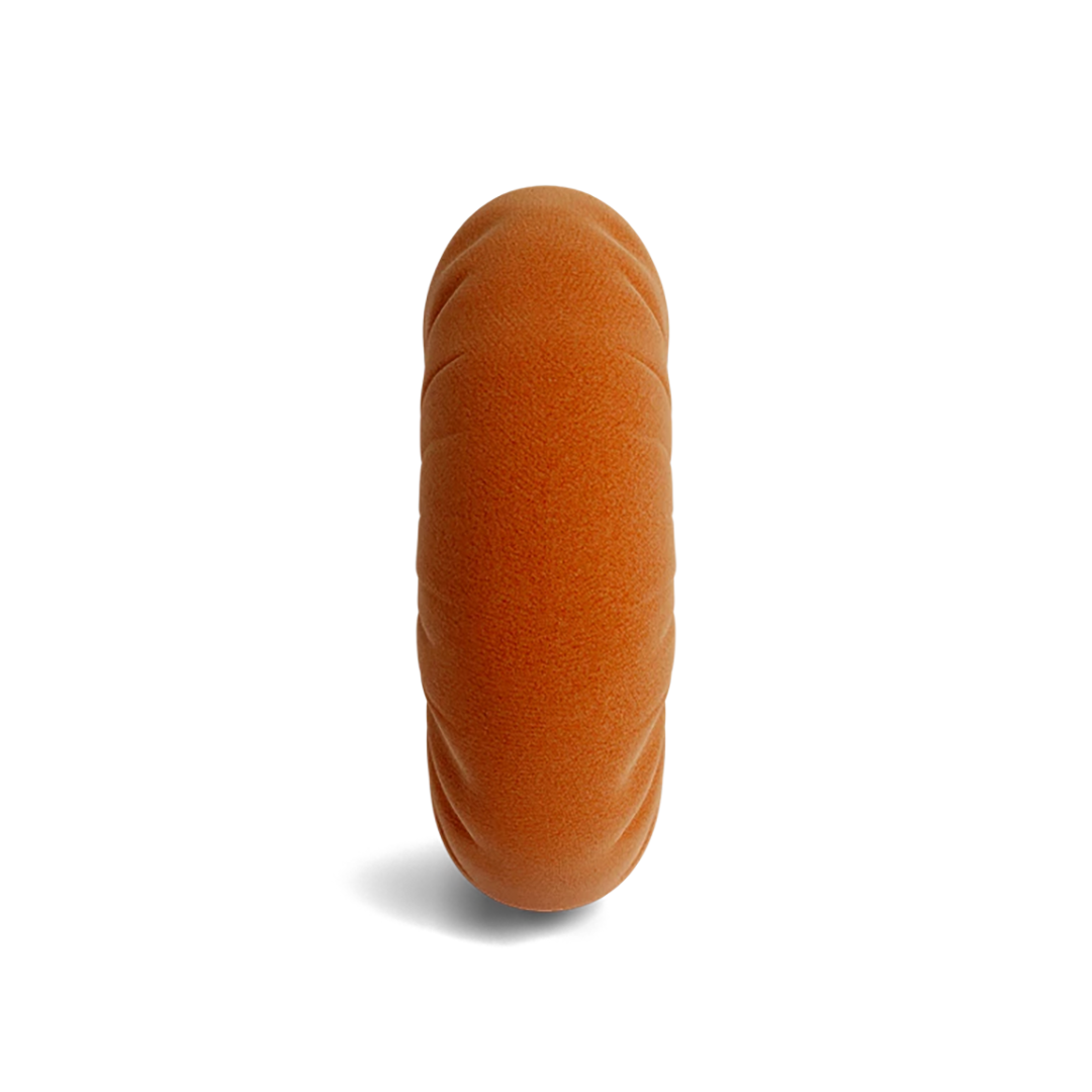 Minka Orange Round Accent Pillow from Joybird - Detail view