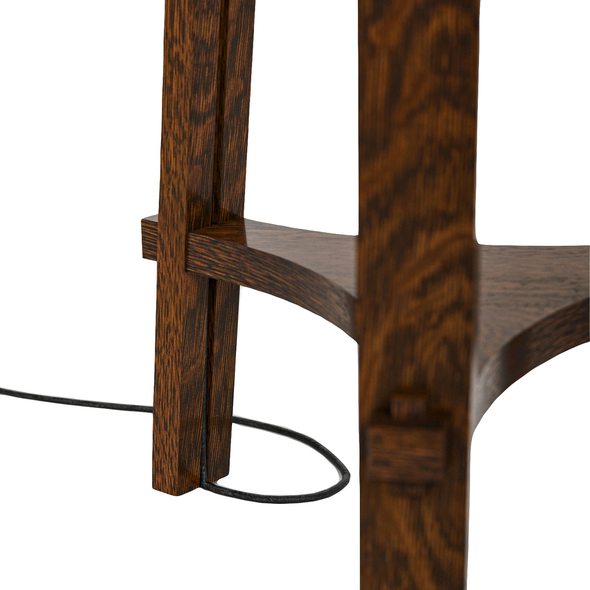 Mission Floor Lamp from L and J.G. Stickley Inc in Brown Solid Wood, Made in USA - Additional view 6
