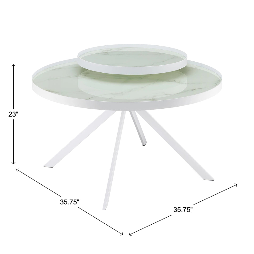 Monaco Cocktail Table - White