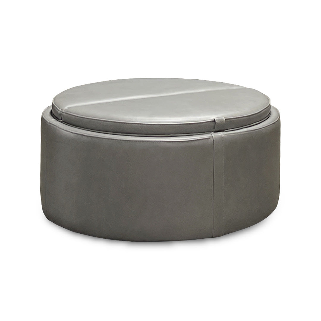 Montana Leather Storage Ottoman
