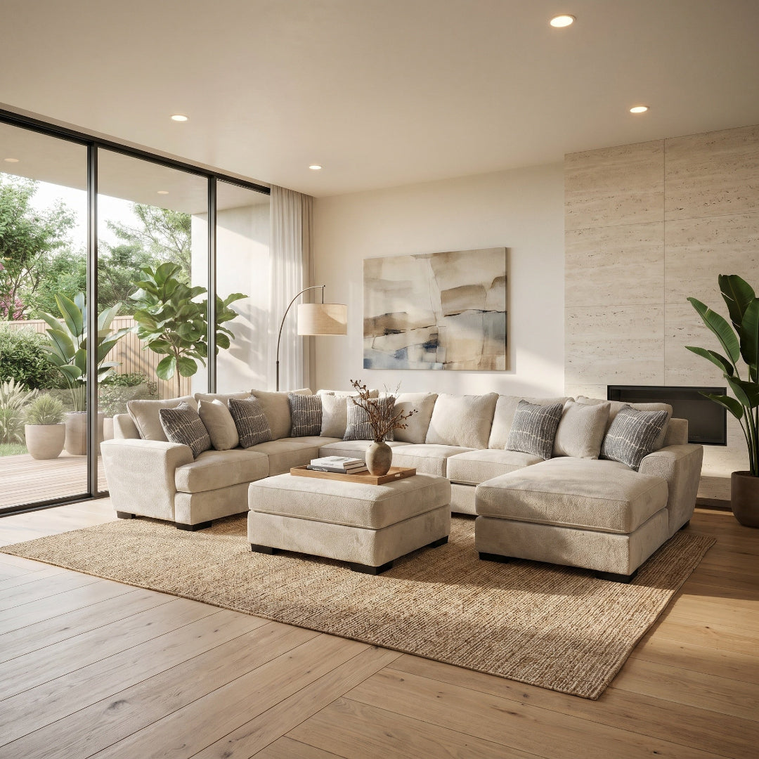 Seccional Serendipity con chaise longue derecha