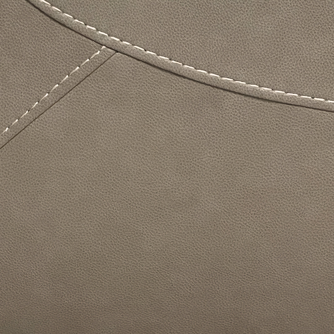 Naples Leather Zero-G Power Reclining Sofa from Cheers in Beige - Reclined position
