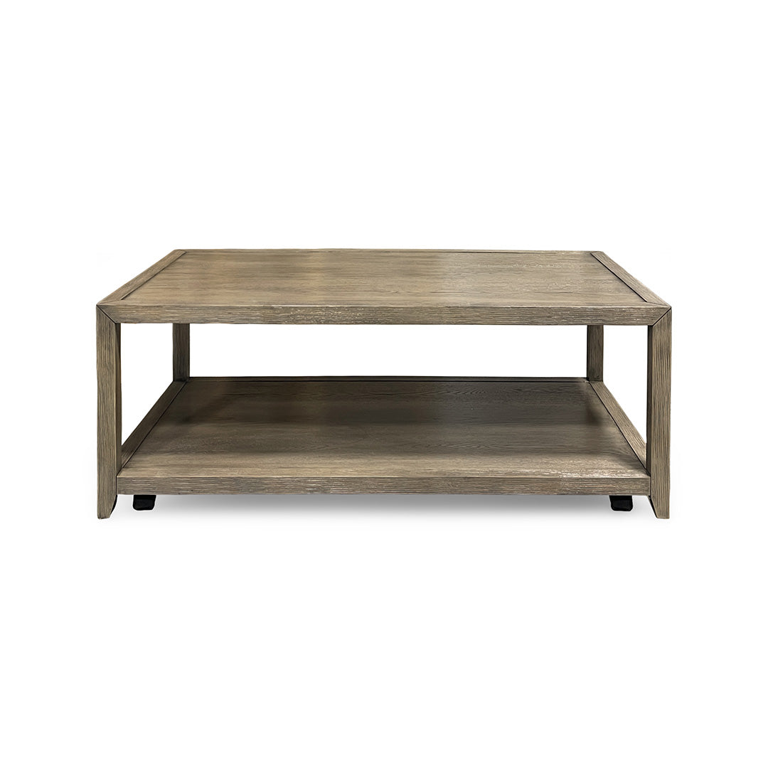 Gray Veneer Noah Cocktail Table from Rustique INC - Detail view
