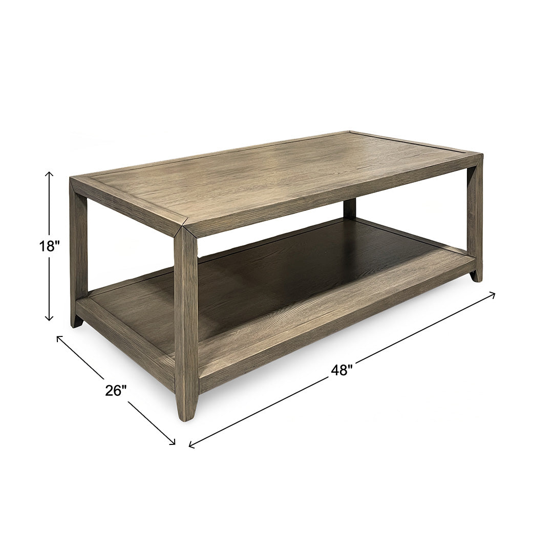 Gray Veneer Noah Cocktail Table from Rustique INC - Additional view 7