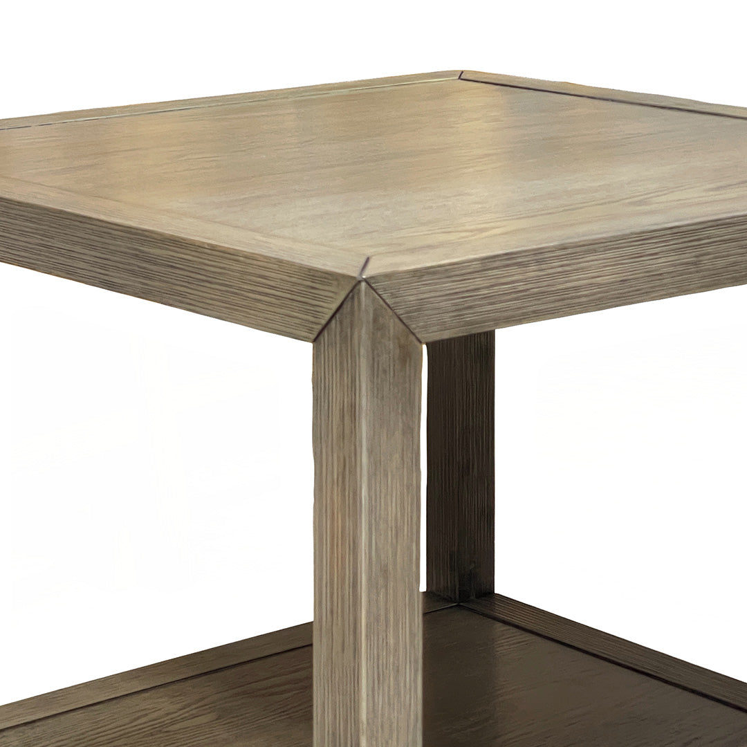 Gray Veneer Noah End Table from Rustique INC - Additional view 4