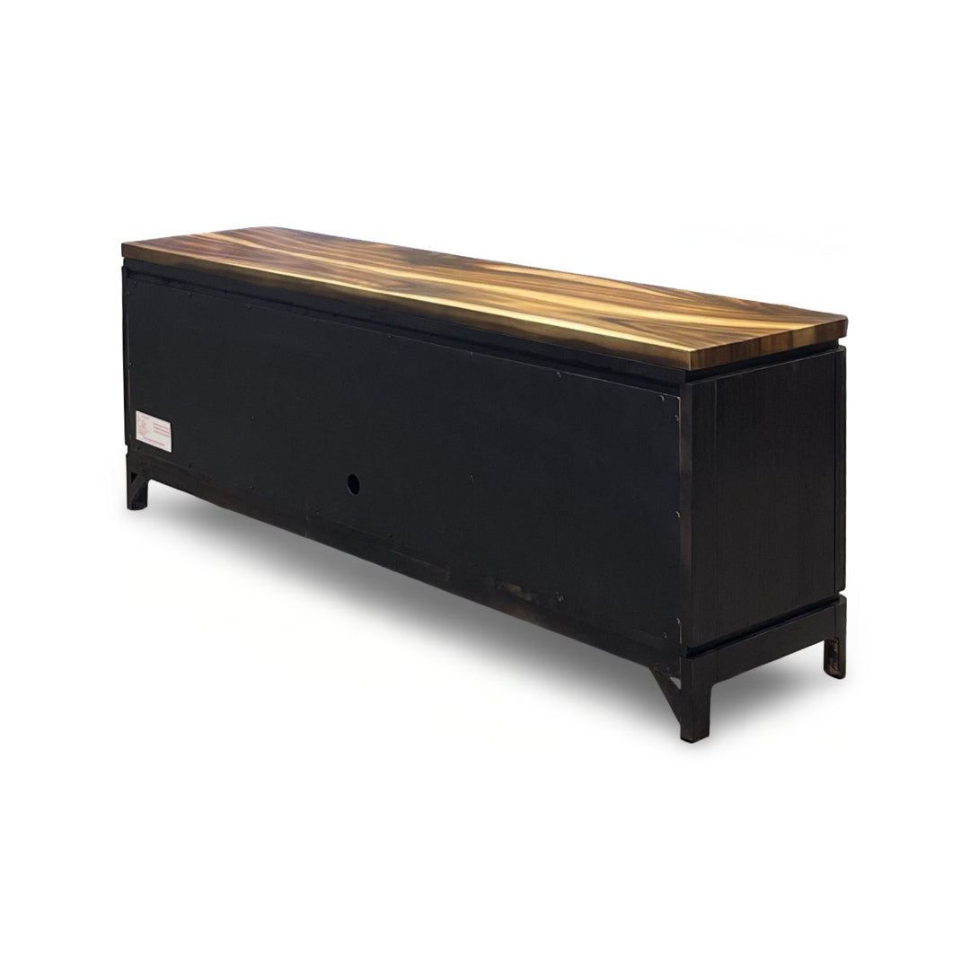 Brown Oakton TV Console from Pitman Fry - Console feature