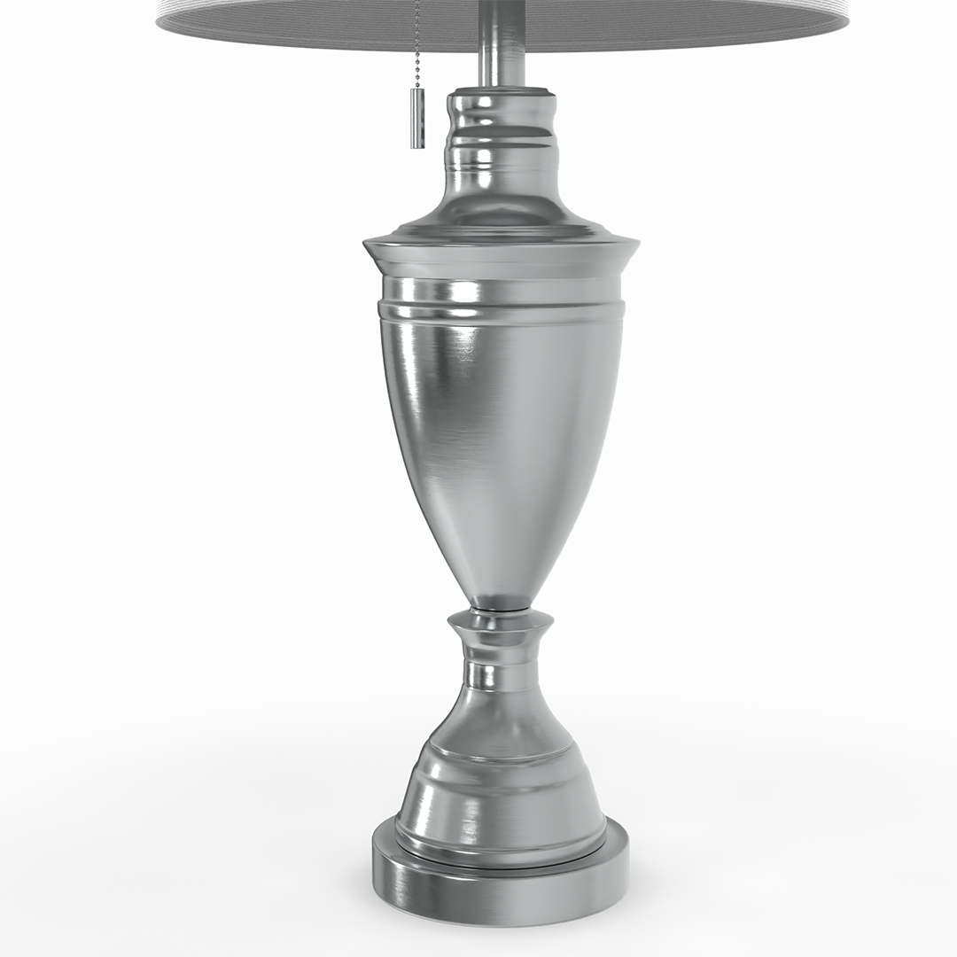 Dolan Brushed Steel Lamp