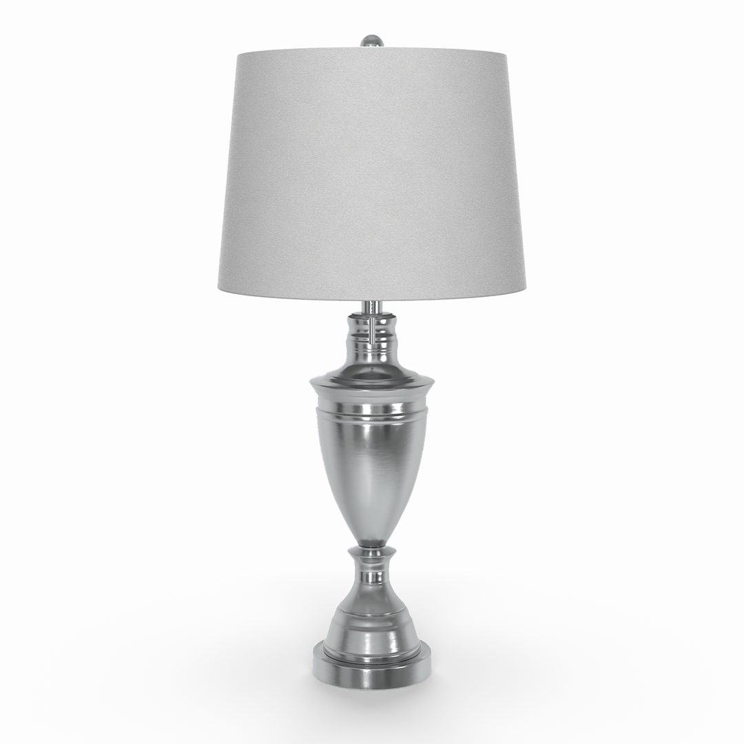 Dolan Brushed Steel Lamp