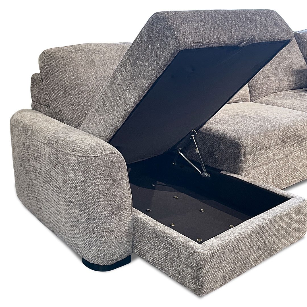 Paris Power Sliding Sectional (7-Piece) from Cheers in Gray Performance Fabric with Power Recline, USB Port - Additional view 12
