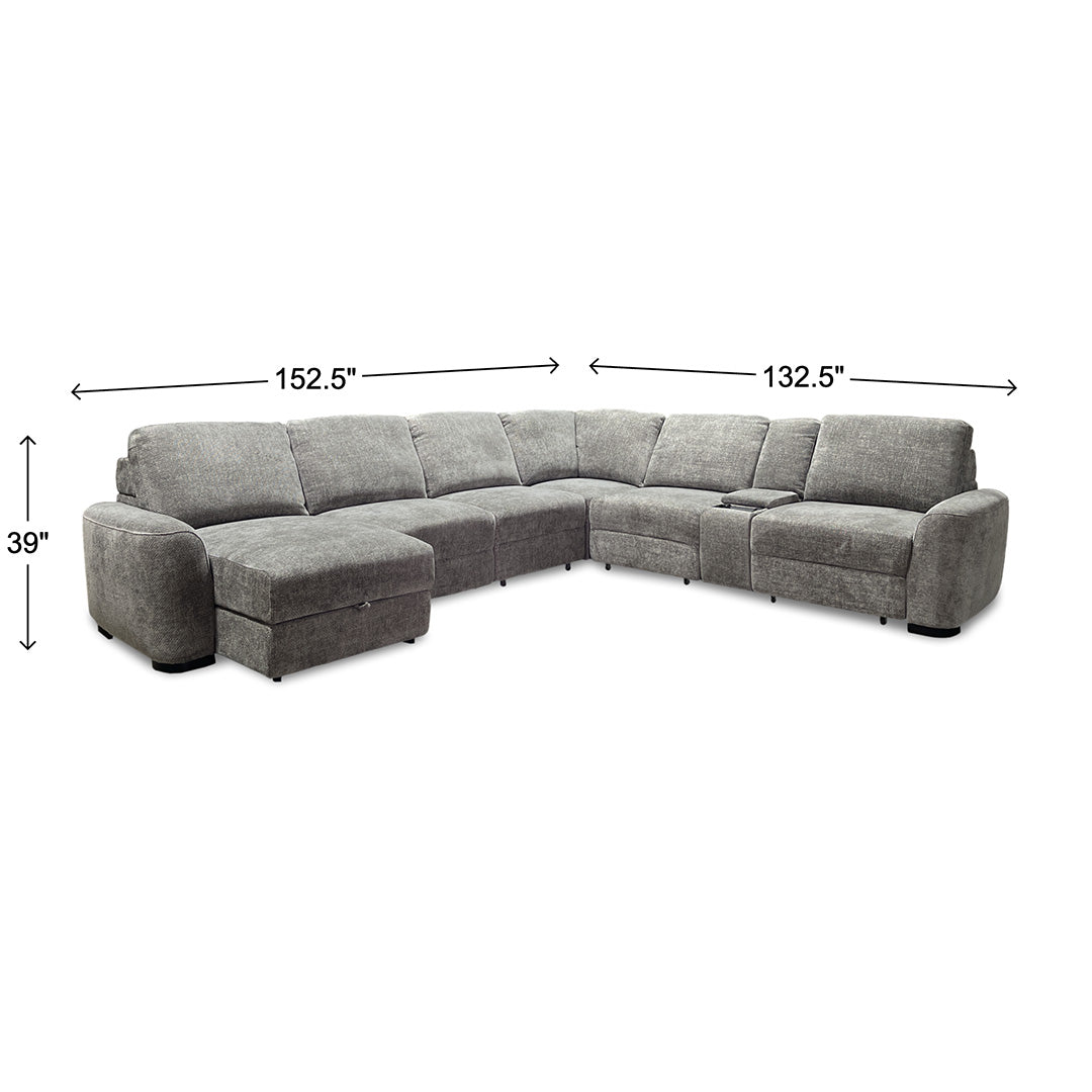 Paris Power Sliding Sectional