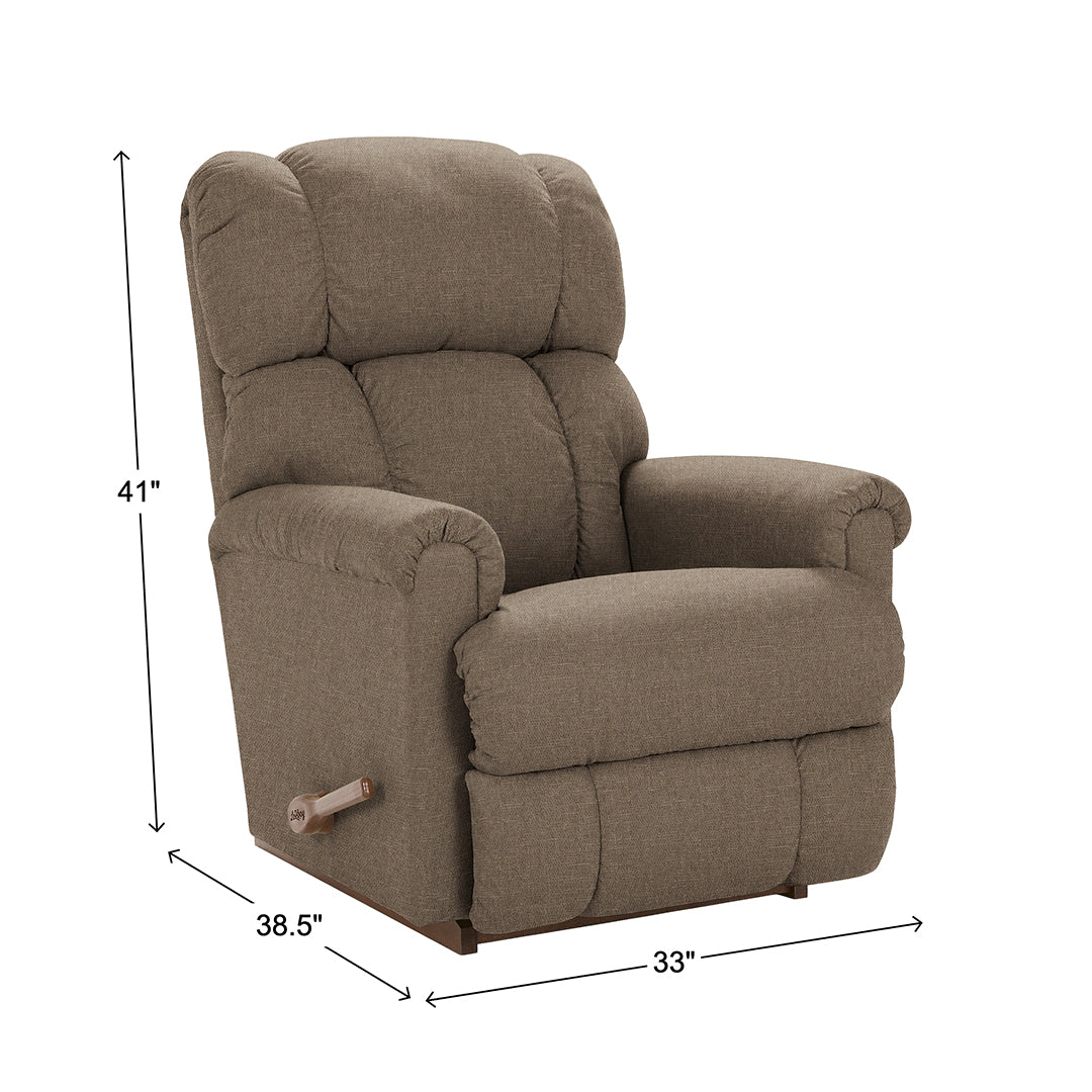 Pinnacle Wall Recliner from La-Z-Boy Incorporated in Brown, Made in USA - Reclined position