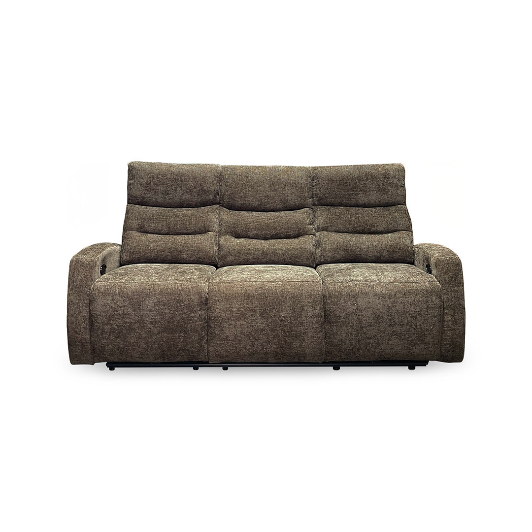 Pontenza Power Reclining Sofa from Washington in Polyester - Reclined position