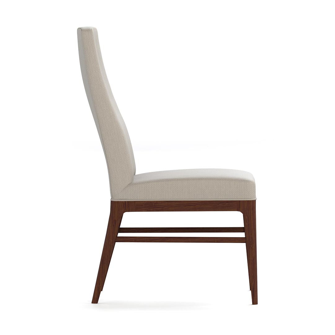 Silla alta tapizada Walnut Grove