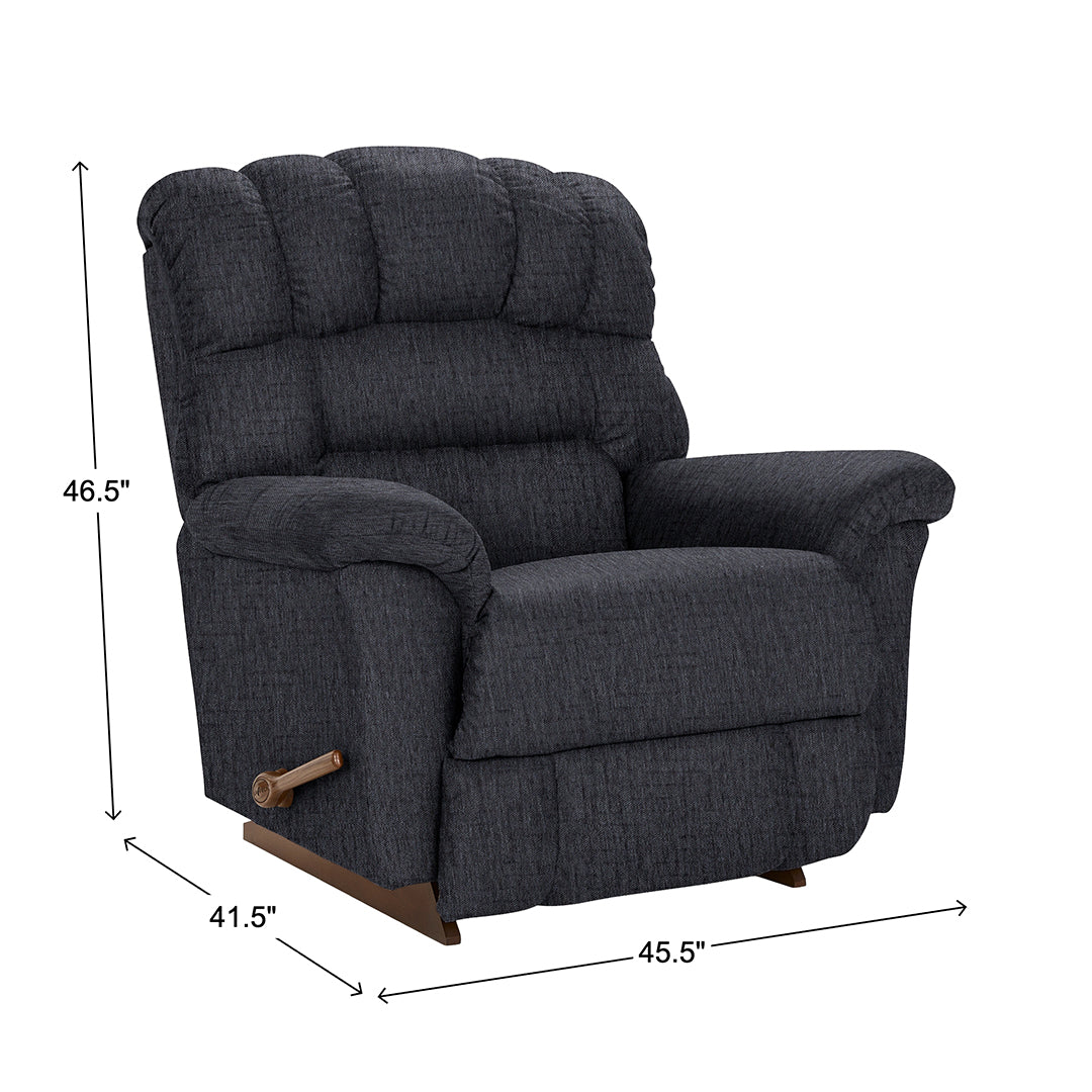 Randell Rocker Recliner from La-Z-Boy Incorporated, Made in USA - Reclined position