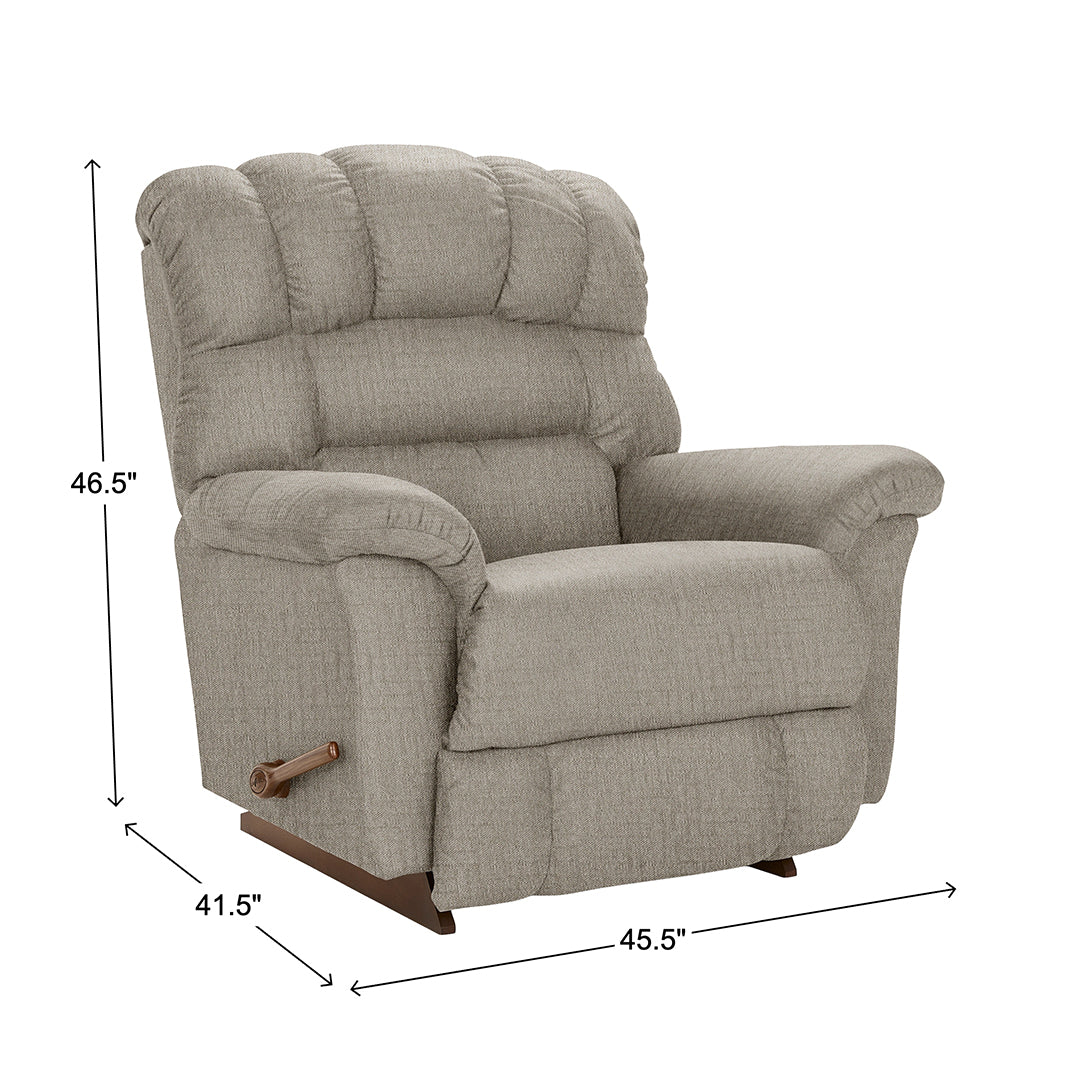 Randell Rocker Recliner from La-Z-Boy Incorporated, Made in USA - Reclined position