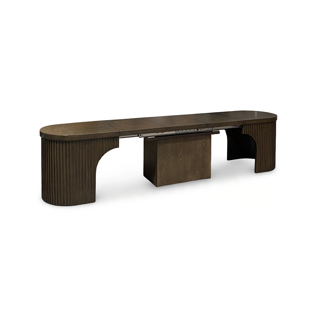 Reeded Flex Expandable Bench from Davis Home in Brown Veneer - Additional view 11