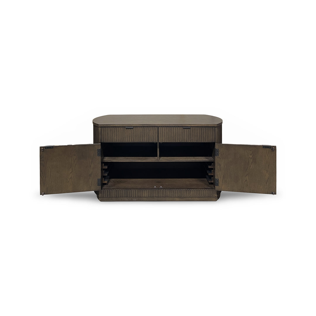 Reeded Flex Server from Davis Home in Brown Veneer - Additional view 4