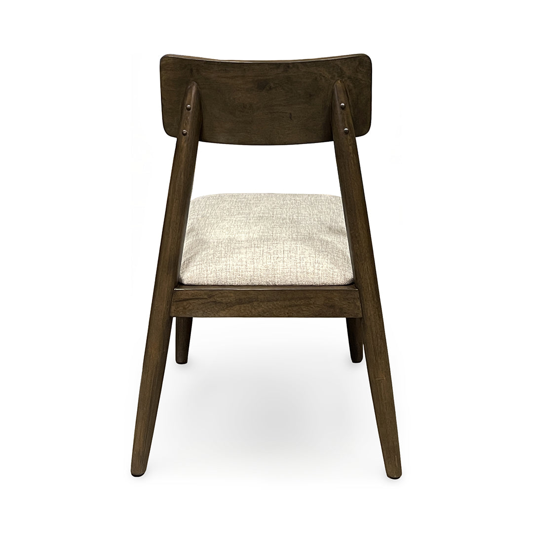 Reeded Flex Dining Set (5pc) (Seats 8-10) from Davis Home in Brown Upholstered with Storage, Extension Leaf - Side view
