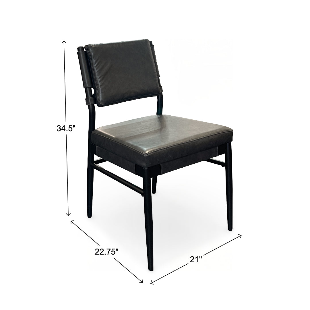 Reflex Side Chair from Holland House in Metal - Side view