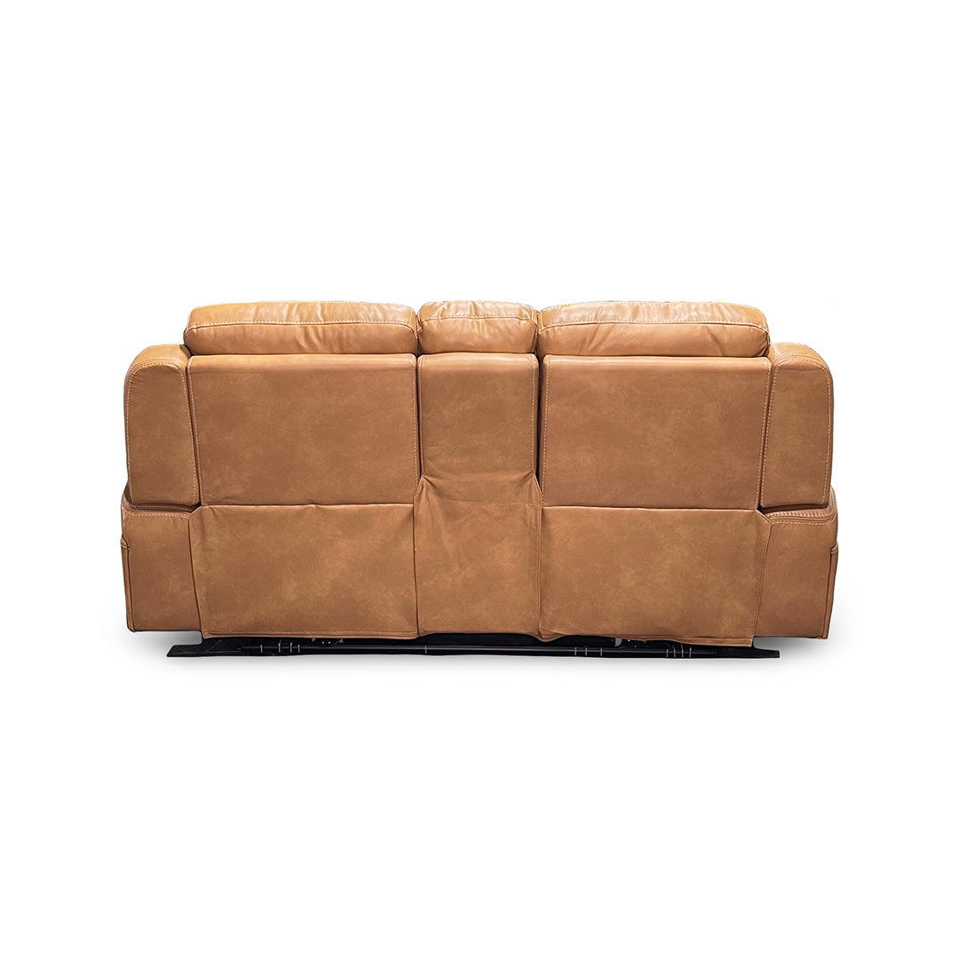 Loveseat eléctrico reclinable Reno con consola