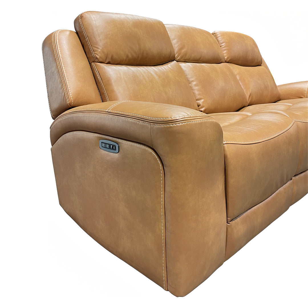 Sofá reclinable eléctrico Reno con mesa abatible