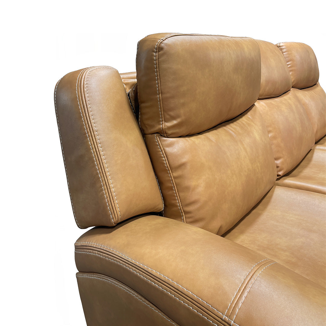 Sofá reclinable eléctrico Reno con mesa abatible