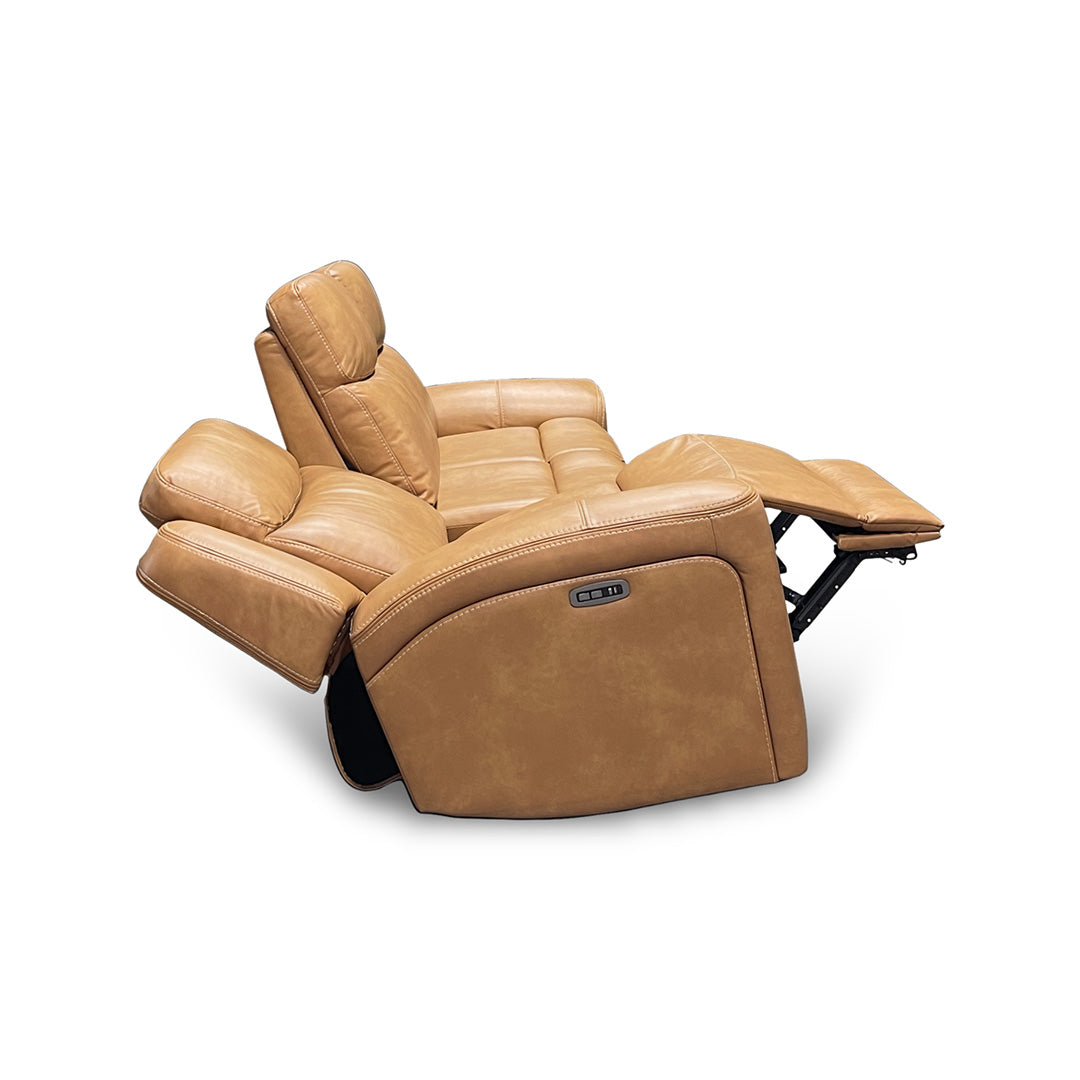 Sofá reclinable eléctrico Reno con mesa abatible