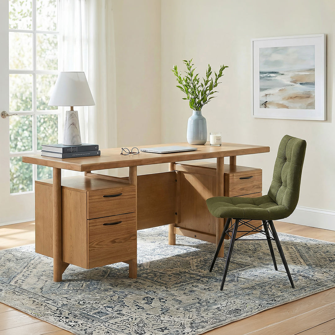 Roldan Computer Desk with Filing Drawers