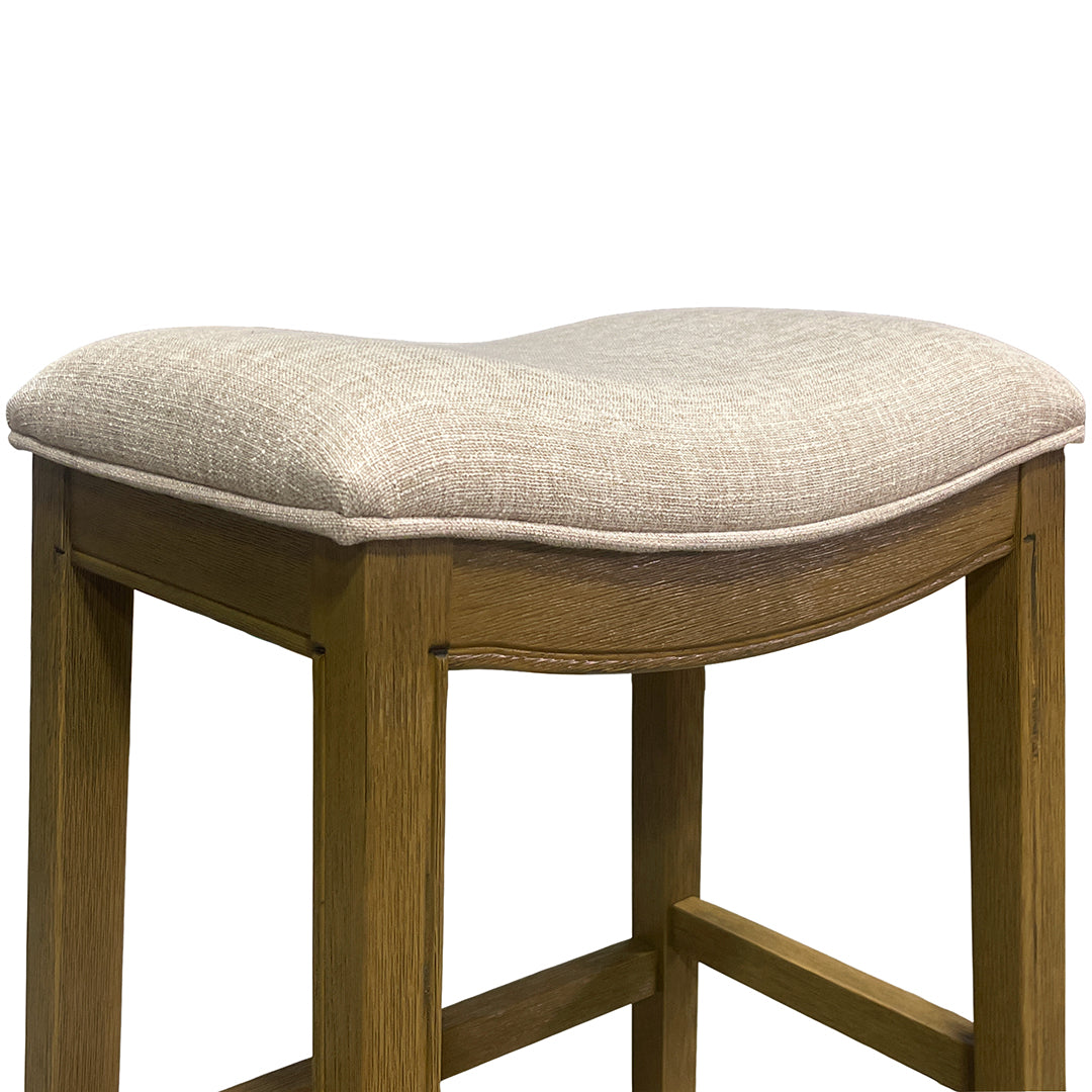 Rylan Upholstered Stool - Beige
