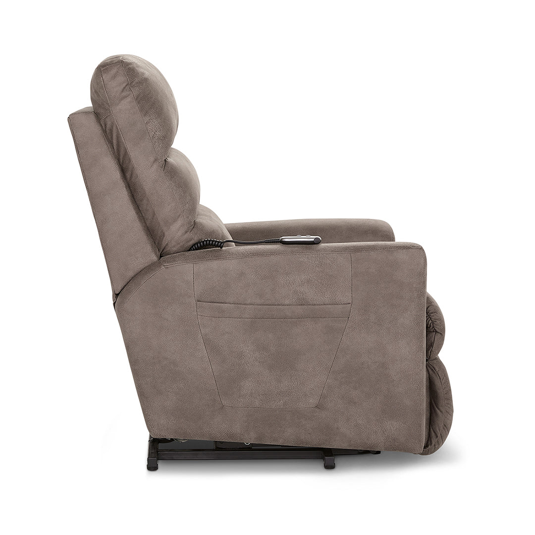 Liam Bronze Power Lift Recliner from La-Z-Boy Incorporated in Performance Fabric, Made in USA - Additional view 5