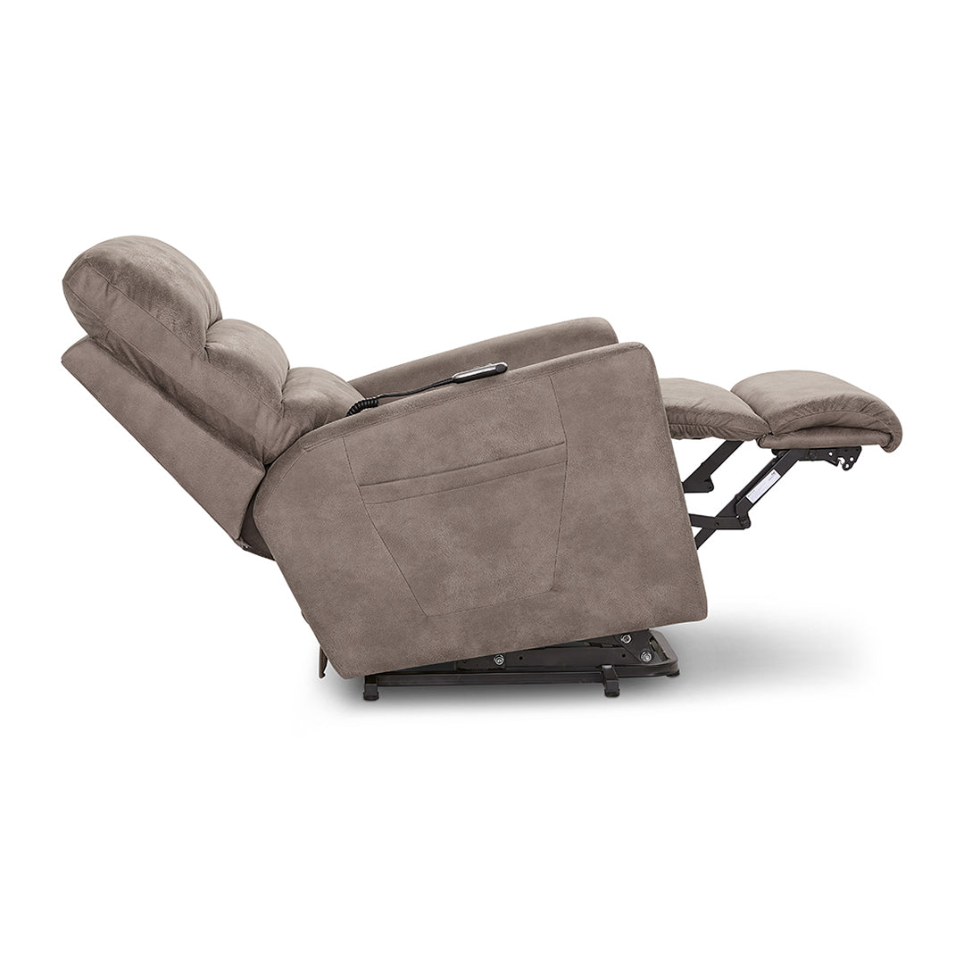 Liam Bronze Power Lift Recliner from La-Z-Boy Incorporated in Performance Fabric, Made in USA - Additional view 8