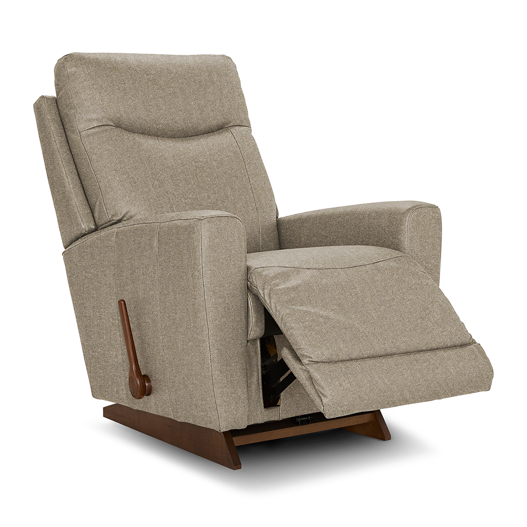Kodie Rocker Recliner from La-Z-Boy Incorporated in Performance Fabric with Manual Recline, Made in USA - Detail view