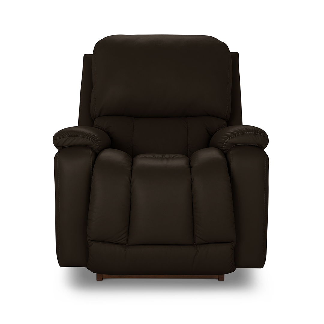 Greyson Leather Power Rocker Recliner with Wireless Remote from La-Z-Boy Incorporated in Brown, Made in USA - Additional view 5