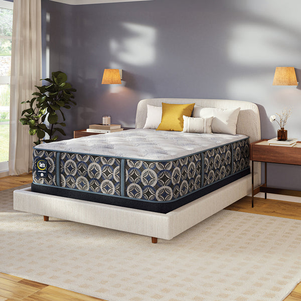 Perfect Sleeper® Cascade Range Medium Mattress from Serta in Queen Memory Foam, Made in USA - Angle view